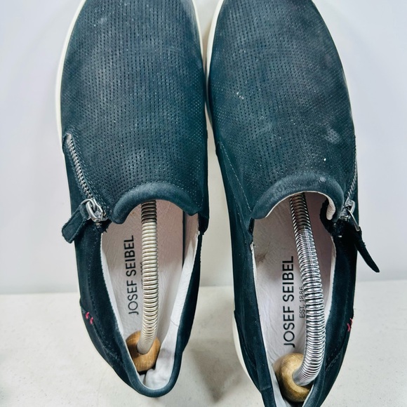 Josef Seibel Caren 22 Women's Loafers Shoes Size EU 41US 10-10,5 Nubuck EUC - Picture 6 of 7